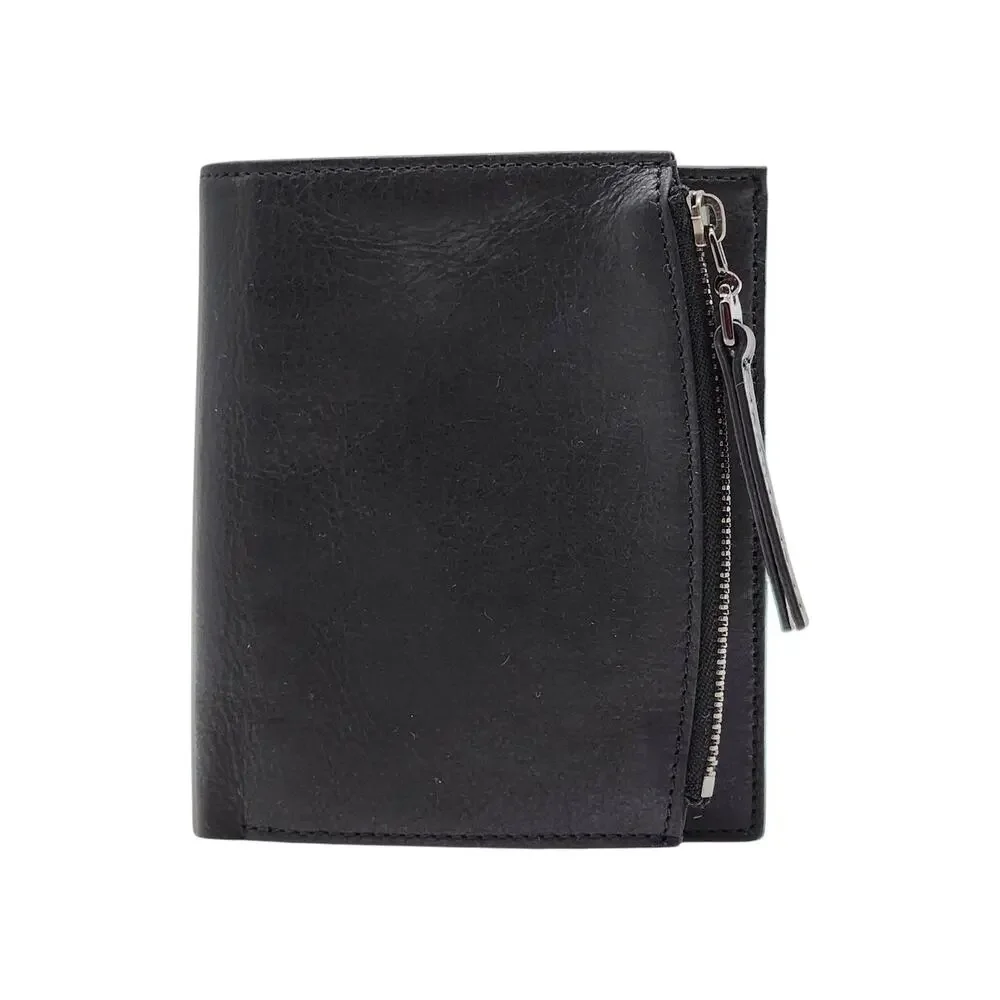 Maison Margiela Line 11 Leather Bifold Wallet Black - New